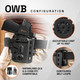 product variation GRITR OMNI IWB/OWB Ambidextrous Kydex Holster Fits Sig Sauer P365 LUXE image