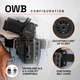 product variation GRITR OMNI IWB/OWB Ambidextrous Kydex Holster Fits Springfield 1911 DS Prodigy Compact image