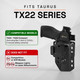 product variation GRITR OMNI IWB/OWB Ambidextrous Kydex Holster Fits Taurus TX 22 image