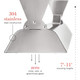 product variation Open Box (Damaged package): INFRATECH W Series 61.25in 3000 Watt Stainless Steel Single Element Heaters (W3024SS) image