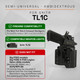 product variation GRITR OMNI IWB/OWB Ambidextrous Kydex Holster - TL1C Required, Fits Glock, Sig, S&W & More image