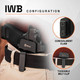 product variation GRITR OMNI IWB/OWB Ambidextrous Kydex Holster - TL1C Required, Fits Glock, Sig, S&W & More image