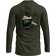 product variation DRAKE The Graphic LS T Back Cap Mallard Deep Depths Dark Heather Hoodie (DT8910-DDD) image