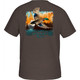 product variation DRAKE Waterfowl Watercolor Mallard Chocolate Brown T-Shirt (DT9901-CBR) image