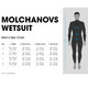 product variation MOLCHANOVS CORE One-Piece Wetsuit 2/2.5mm Double Lined NY/JY Black Male (CW2/2.5DL-BK-M) image