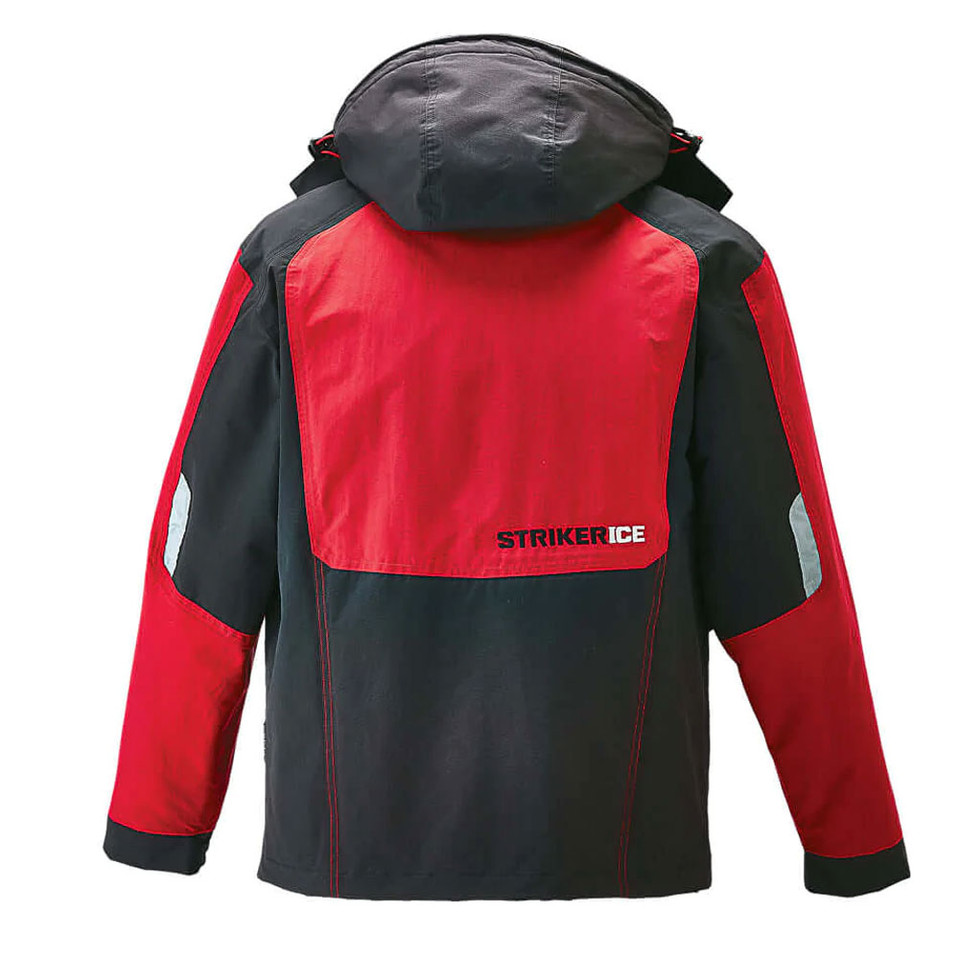 Striker ICE Predator Veste de pêche chaude imperméable pour homme avec technologie Sureflote, noir, taille 4XL, Noir