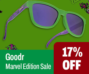 goodr marvel edition sale. 17% off