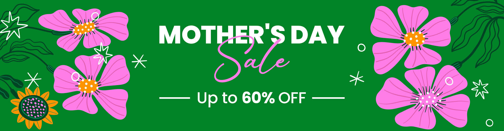 Mother's Day Sale - Up to 60% OFF