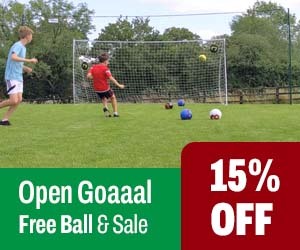 Open Goal - Free Ball and 15% OFF on Goals