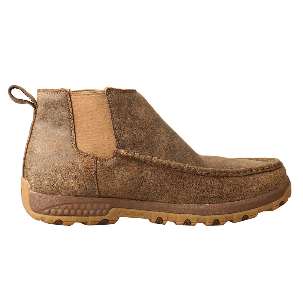デュース TR TWISTED X Mens 4in Double Gore Driving Moc with CellStretch