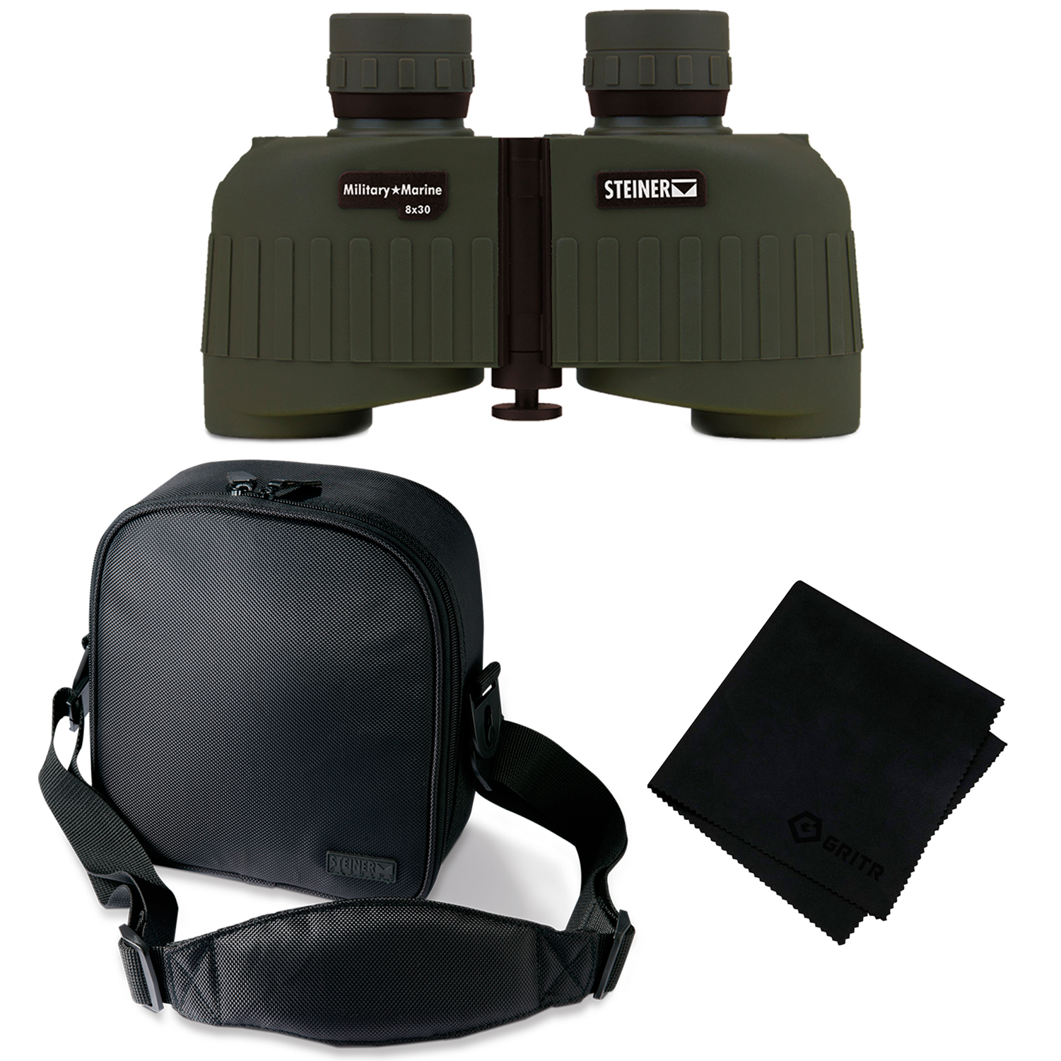 STEINER MM830 Military-Marine 8x30 With Case And Cleaning Cloth Binocular  (2033+605+MF)