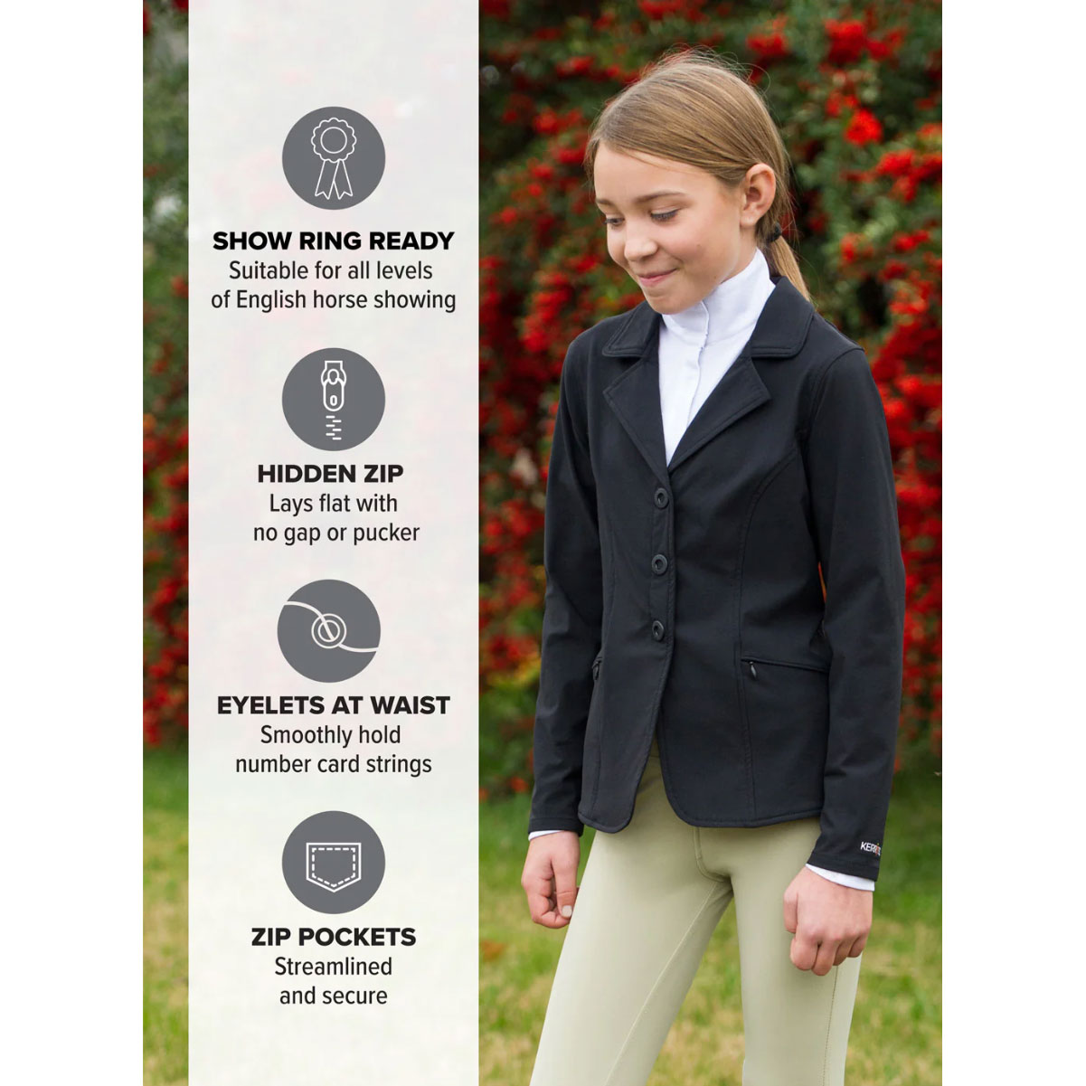 Veste koat KERRITS enfant compétiteur BLEU MARINE (60471) neuve avec