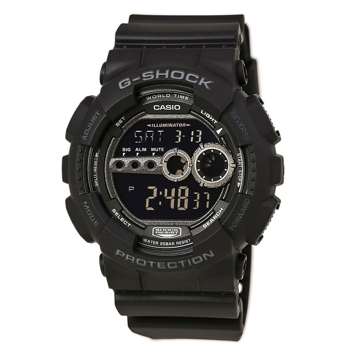 CASIO GD-100 Black Digital Watch GD100-1B