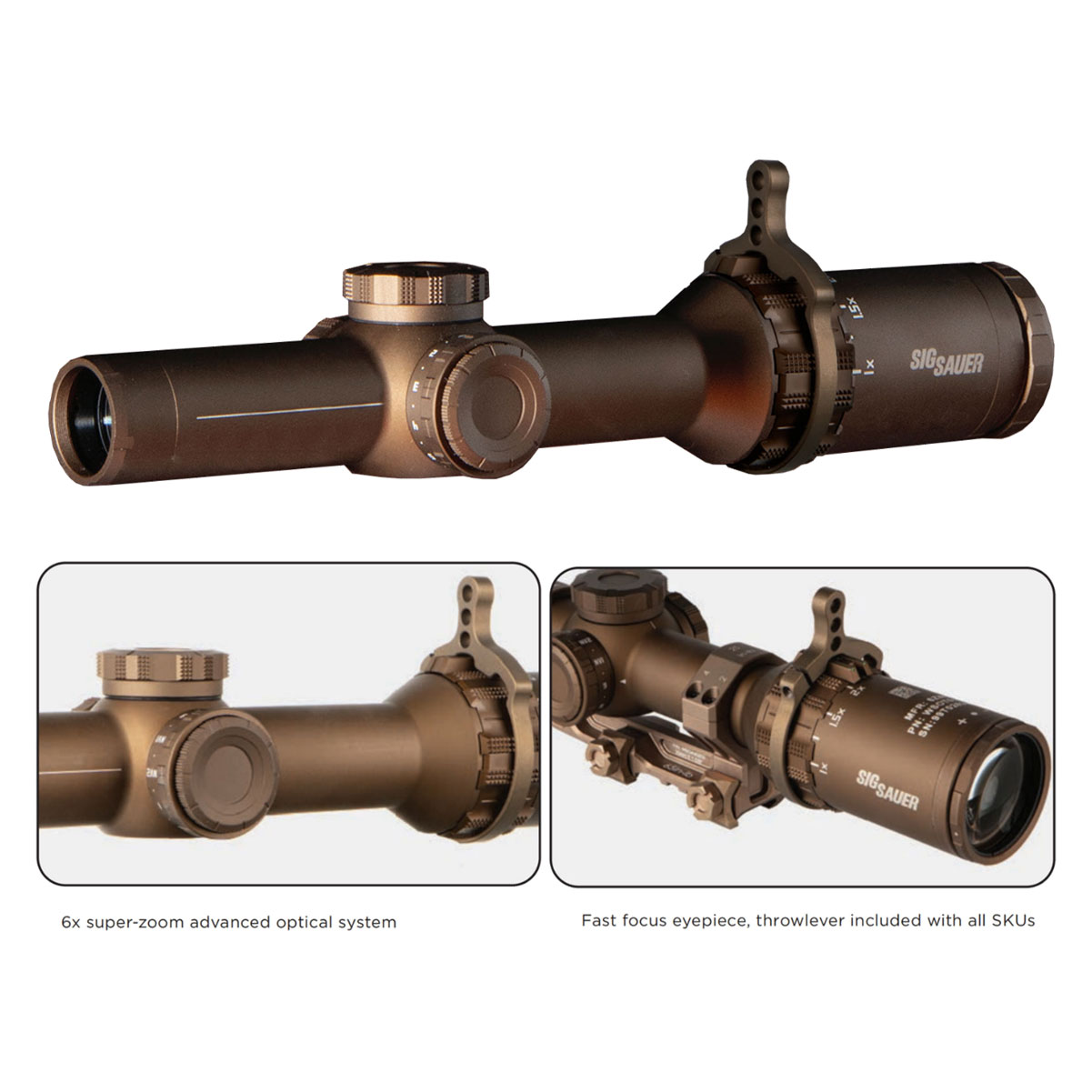 トイガン Sig Sauer Tango6 1-6x24 Scope SOT61111 TANGO6 1-6x24 mm Riflescope | SIG SAUER
