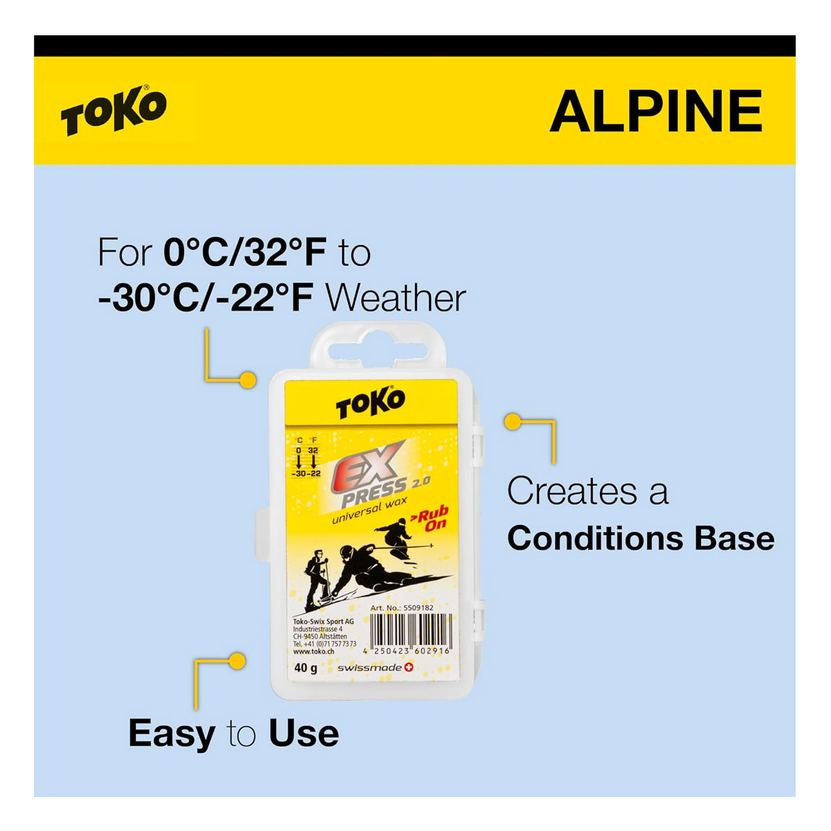 TOKO Express Rub-On 40g Universal Wax 5509260