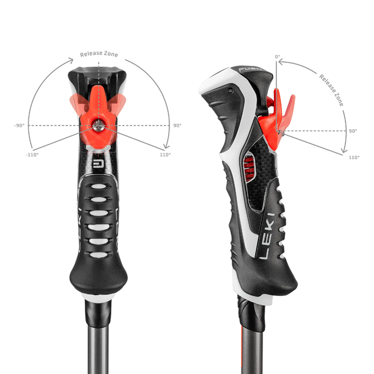 スキー Leki alpino Carbon 11 S Black 125 cm LEKI USA - Black Series FX Carbon - Trekking Poles - 4th of