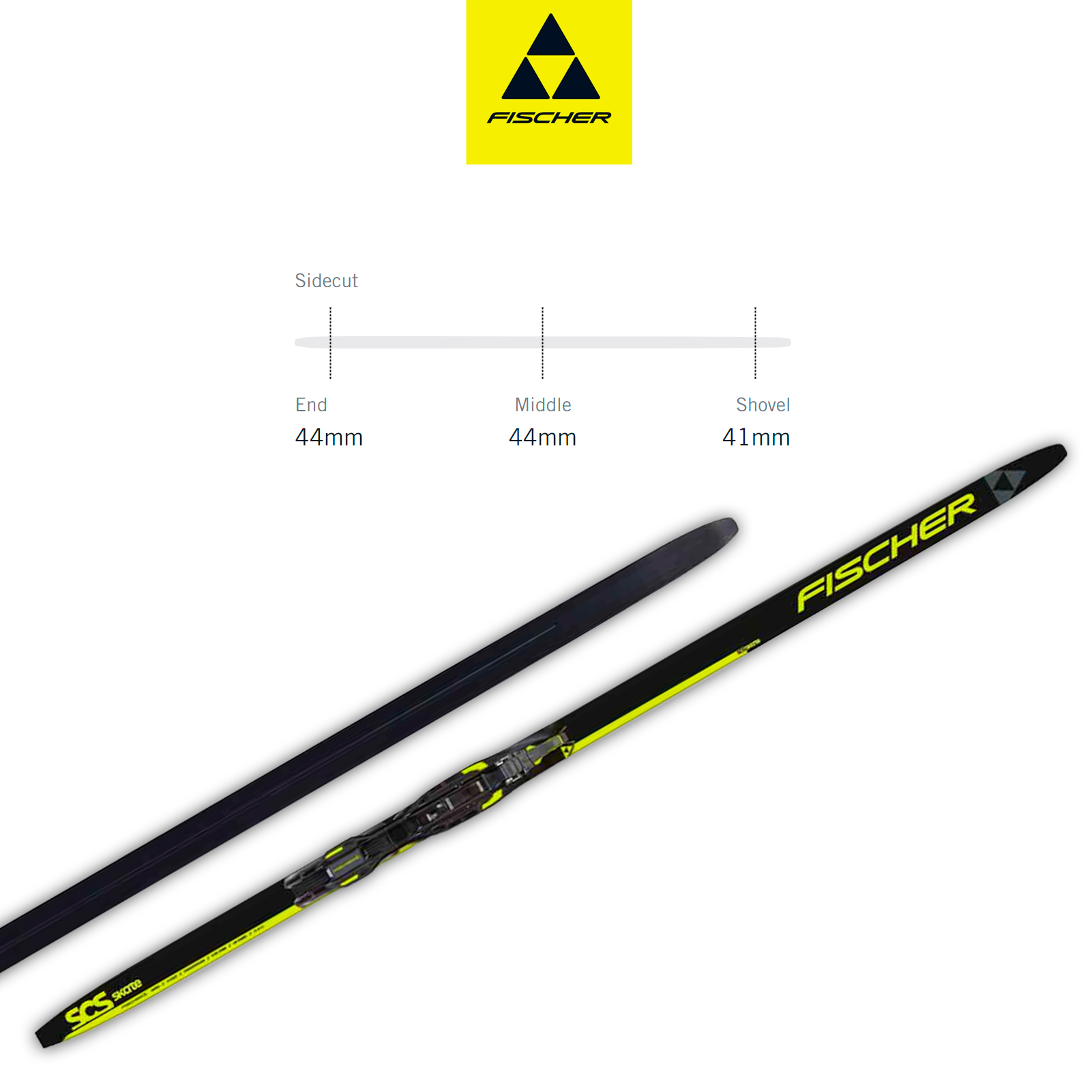 FISCHER SCS Skate Jr Mounted Skis NV62522