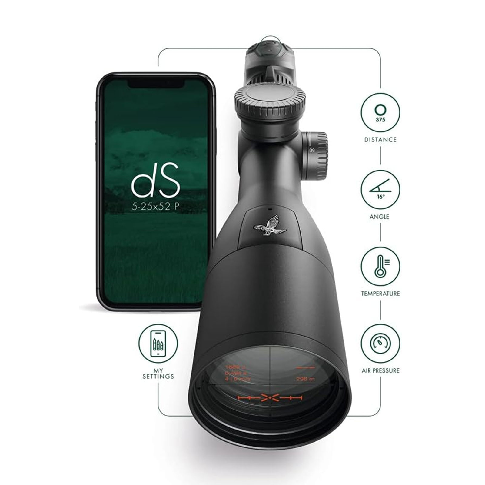SWAROVSKI dS 5-25x52 Gen II 4A-I Riflescope 71003