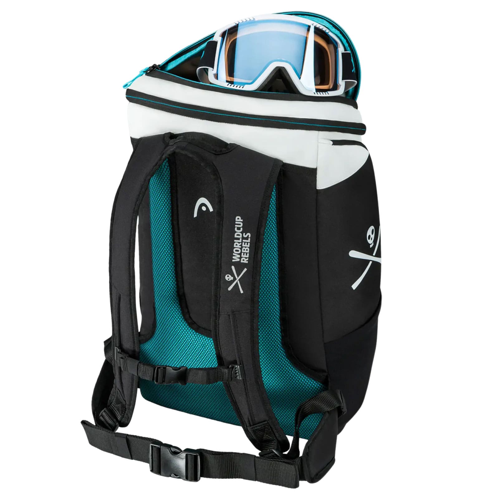 HEAD Rebels 30L Black White Backpack 383015