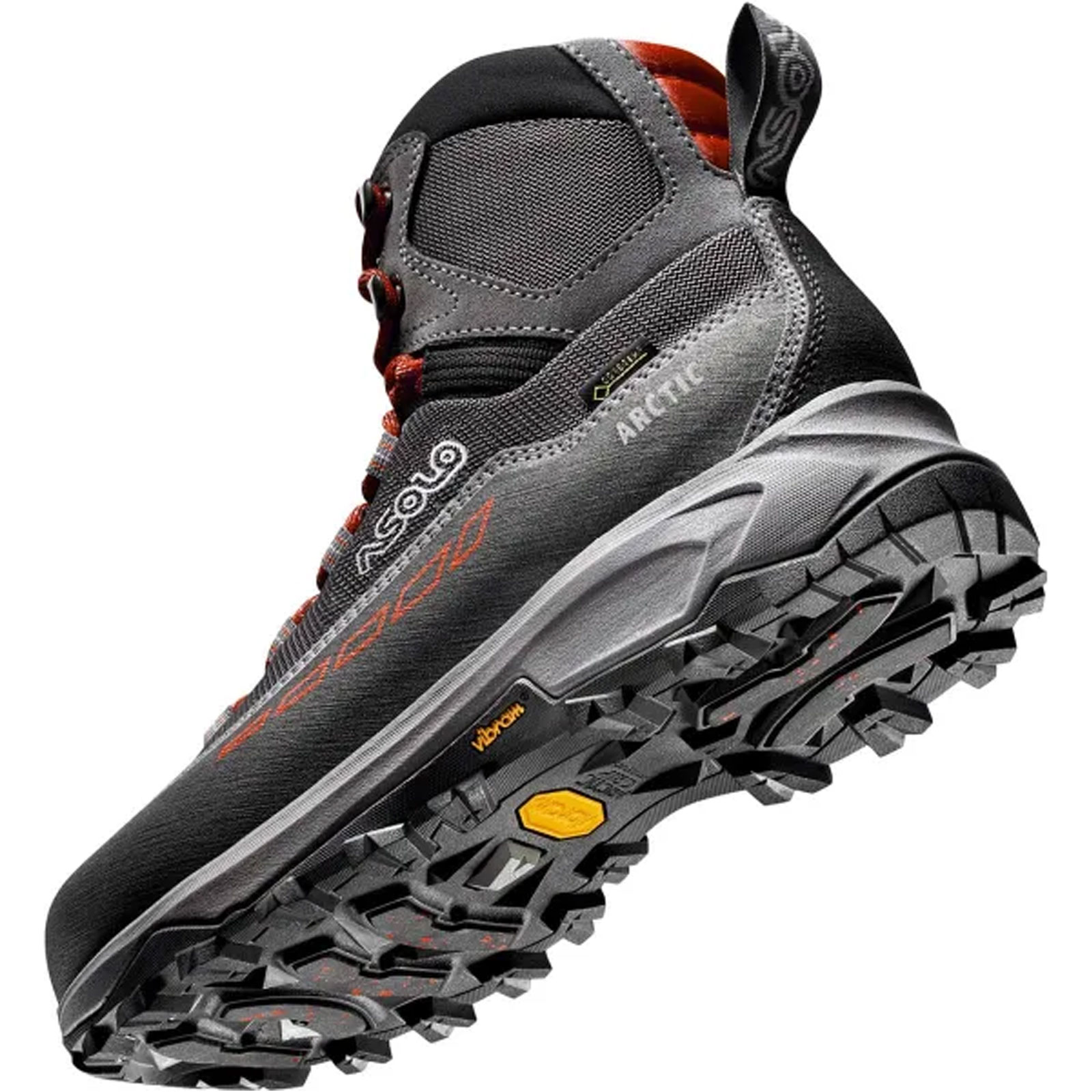 ASOLO Arctic GV Grey Gunmetal Red Boots B12536-A176