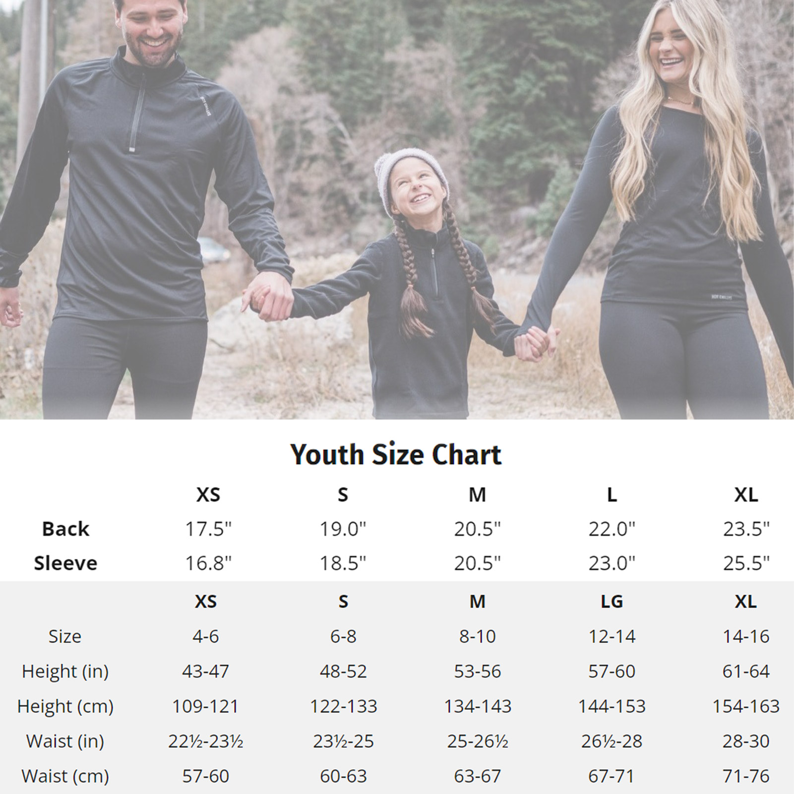 HOT CHILLYS Youth La Montana Zip Top HC9565-103