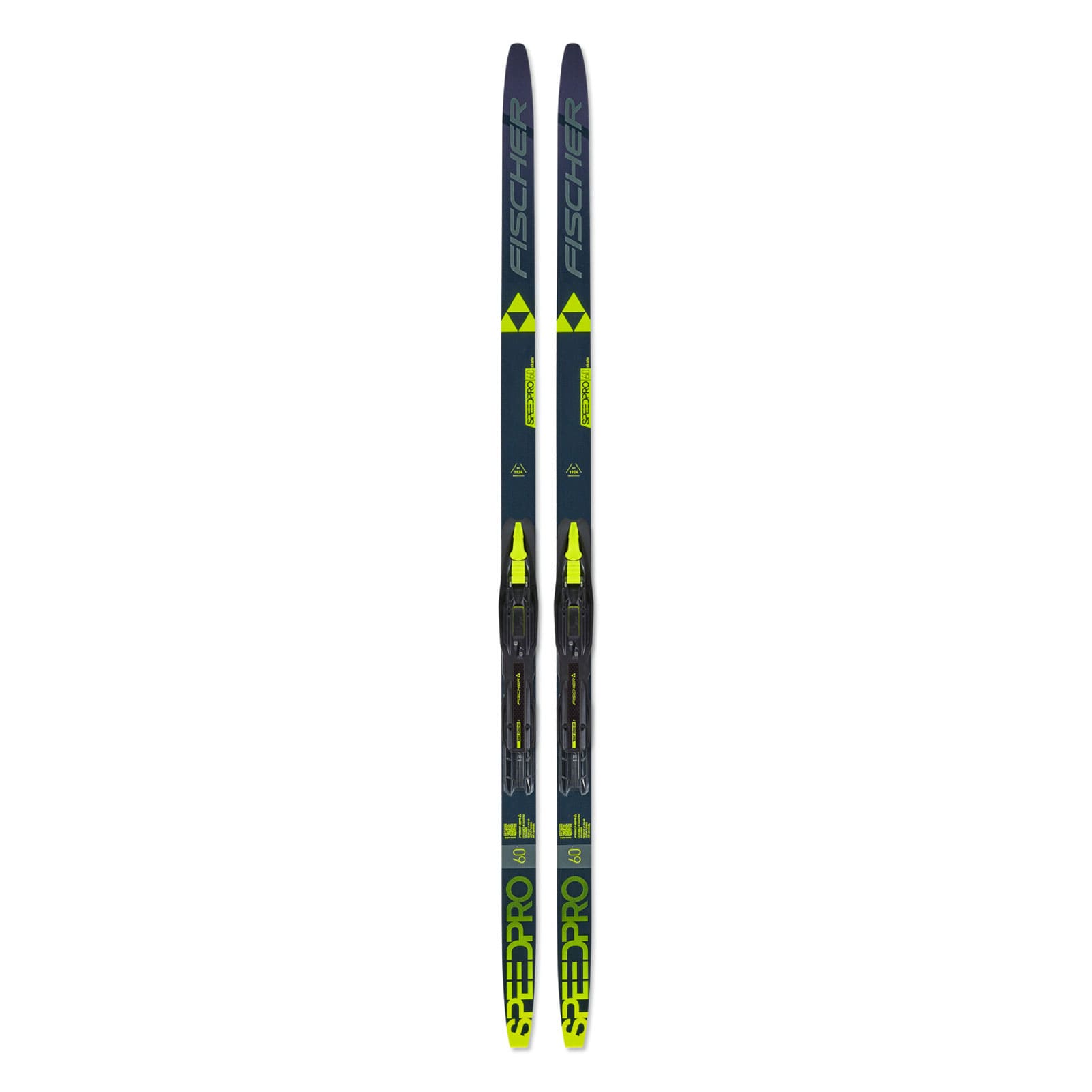 FISCHER Speedpro 60 Skate Junior Black/Yellow Nordic Skis Set with