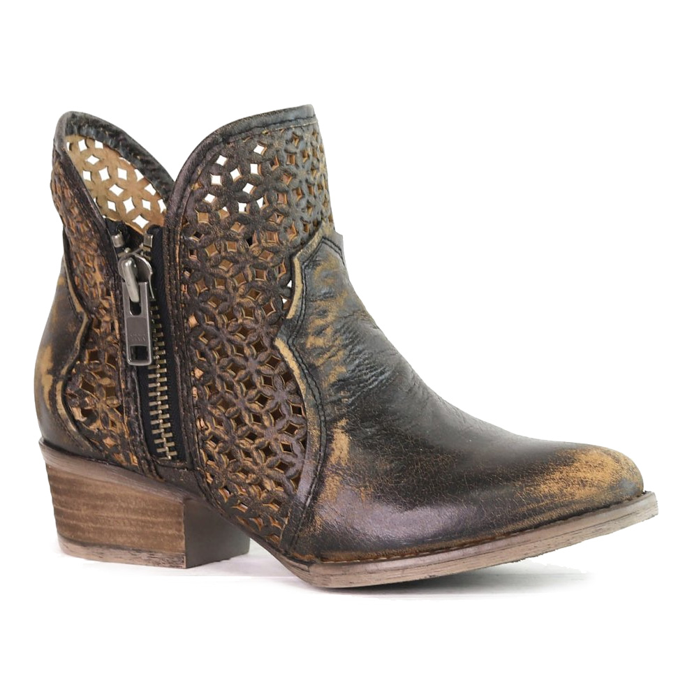 Buy CORRAL Women's Brown Cutout Shortie Boot (Q5019-LD) online. Find best prices for Corral Boots at GritrOutdoors – an Authorized Corral Dealer