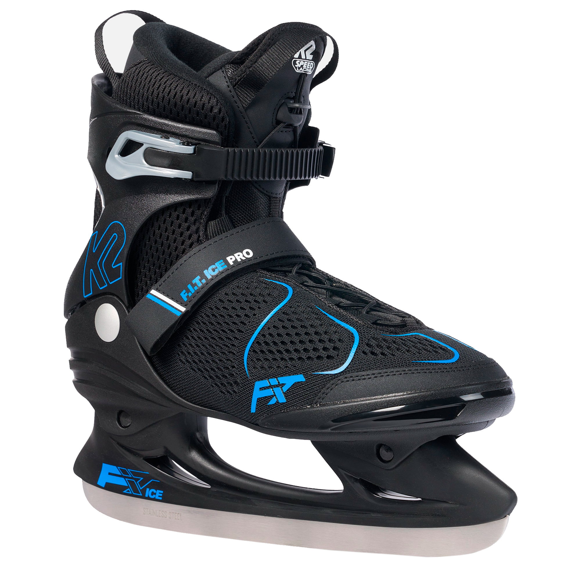 Buy K2 F.I.T. Ice Pro Black/Blue Skates (I230300301) online. Find best prices for K2 Skates Ice Skates at GritrOutdoors – an Authorized K2 Skates Dealer