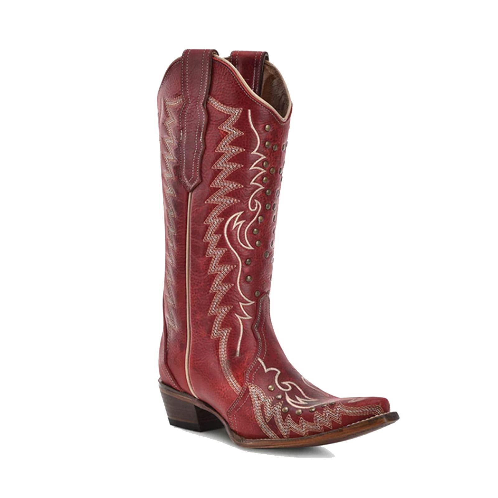 Buy CORRAL Women's Embroidery and Studs Red Snip Toe Cowboy Boots (L6117) online. Find best prices for Corral Boots at GritrOutdoors – an Authorized Corral Dealer