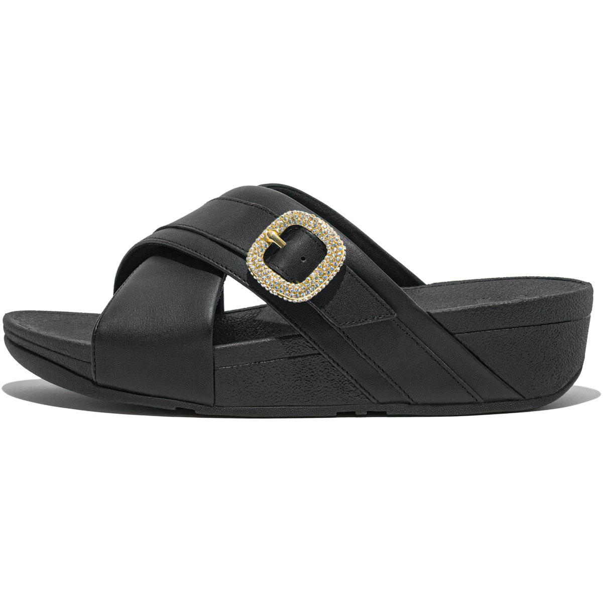 Buy FITFLOP Women's Lulu Crystal-Buckle Leather Cross Slides (HO1) online. Find best prices for FitFlop Sandals at GritrOutdoors – an Authorized FitFlop Dealer