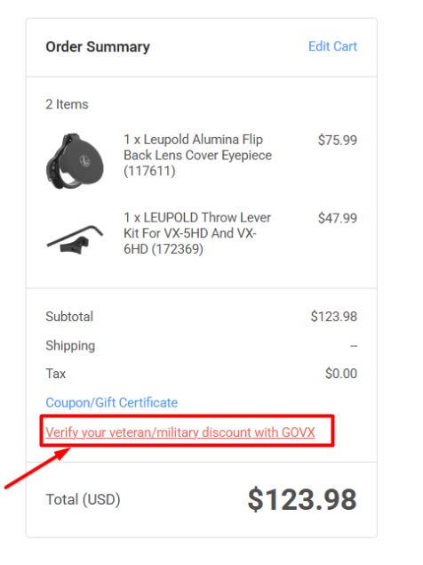 instruction to military discount