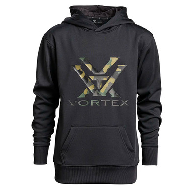 VORTEX Kids Performance Black Camo Hoodie 222-48-BCA