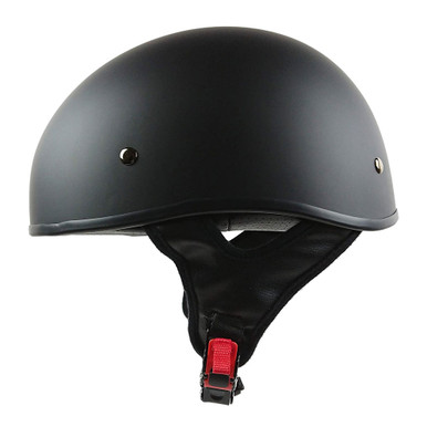 Detour Helmets D.O.T. Flat Black Half Helmet for Motorcycle Riders