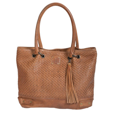 STS Sweet Grass Woven Bucket Bag