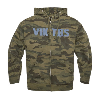 Mens Core Fleece Classic Camo Pullover Hooded Cotton/Poly fleece Sweatshirt  Woodland Blue Camo 4XL