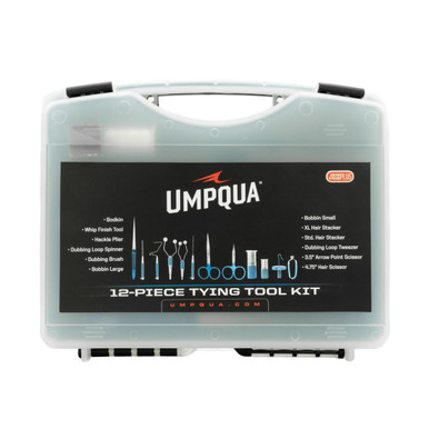 Buy UMPQUA Dreamstream+ Blue 12-piece Master Tying Tool Kit (31201) online. Find best prices for Umpqua Fly Tying Tools at GritrOutdoors – an Authorized Umpqua Dealer