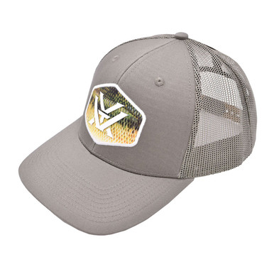 STRIKER Fossil Fish Patch Trucker Cap Black