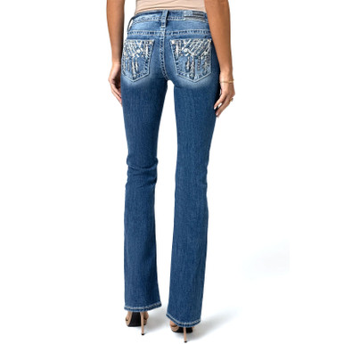 MISS ME Women Wynter Dream Blue Bootcut Jeans M9355BV