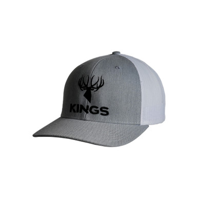 Buy KINGS CAMO Gray/White Kings Embroidered Logo Snapback Hat (112-HG/W-A) online. Find best prices for Kings Camo Caps at GritrOutdoors – an Authorized Kings Camo Dealer