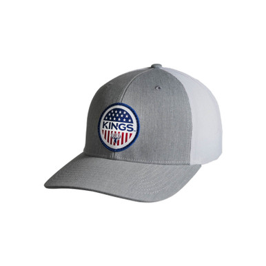 Buy KINGS CAMO Heather Gray/White Patriot Badge Snapback Hat (112-HG/W-PATRIOT) online. Find best prices for Kings Camo Caps at GritrOutdoors – an Authorized Kings Camo Dealer