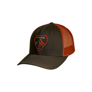 Buy KINGS CAMO Dark Loden/Jaffa Orange Arrowhead Patch Hat (115-DL/JO-AH) online. Find best prices for Kings Camo Caps at GritrOutdoors – an Authorized Kings Camo Dealer