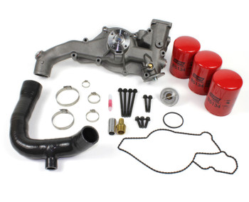 Diesesite 1995.5 – 1997 Ford 7.3L Waterpump with Coolant Filter, DS:CFIKs:WPCFOBS