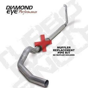 Diamond Eye, 1994-1997.5 7.3L F250 & F350 Turbo back single 5" Muffler Replacement Exhaust Kit  # K5315A-RP