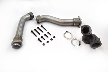 Stainless Steel Bellowed Up-Pipe Kit with Collector, 1999-2003 7.3L Powerstroke