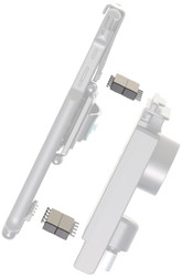 side view, one-inch RAM mount tablet risers
