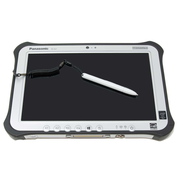 The Panasonic Toughpad FZ-G1 Mk3 with a Digital Stylus on a Matte Screen The Panasonic Toughpad FZ-G1 Mk3 with a Digital Stylus on a Matte Screen