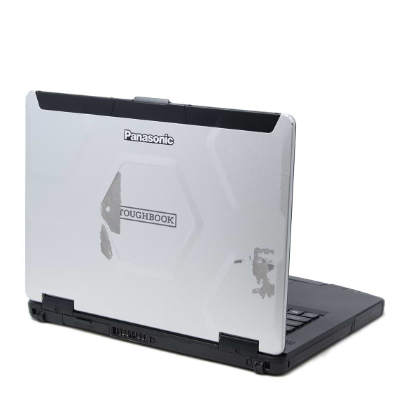 Rugged Panasonic Toughbook CF-54 MK2 Back Angled Left Rugged Panasonic Toughbook CF-54 MK2 Back Angled Left