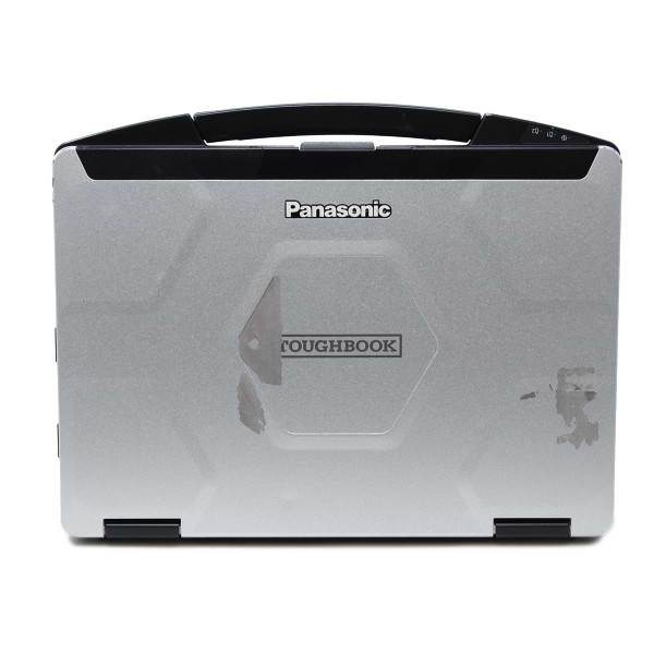 Closed CF-54 MK2 Toughbook with handle pulled up Closed CF-54 MK2 Toughbook with handle pulled up