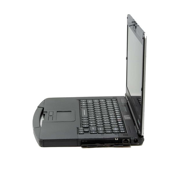CF-54 Toughbook facing left showing right side with port doors open