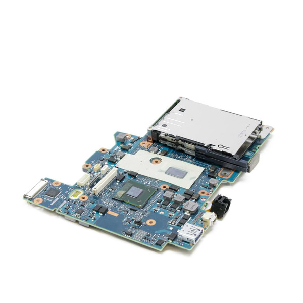 Motherboard bottom, showing ports